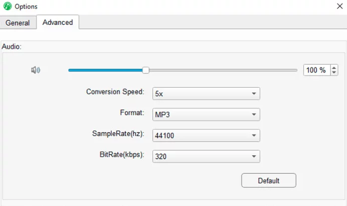 Select Tracks and Set Output Format