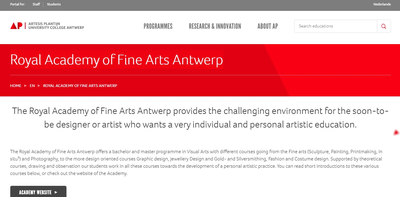 Royal Academy of Fine Arts Antwerp