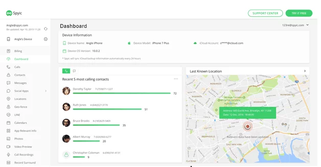 Map and the location