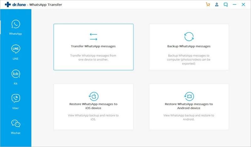 Transfer WhatsApp messages