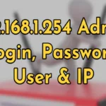 192.168.1.254 - Login Admin