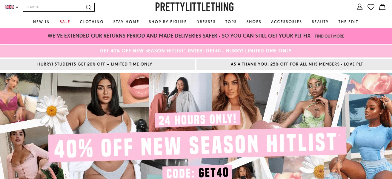 PrettyLittleThing - Fashion company