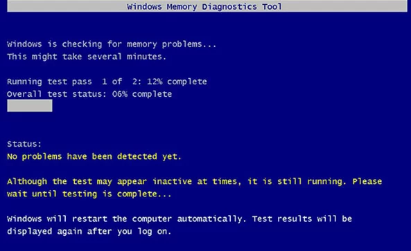 Windows Memory Diagnostics utility