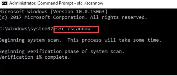 sfc /scannow 