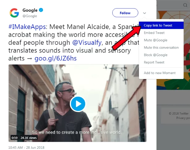 Twitter Video Link
