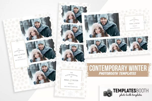 Contemporary Winter Photo Booth Template