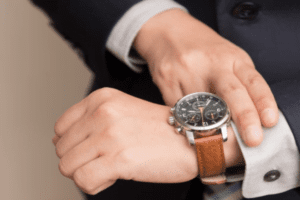 Man wearing a watch