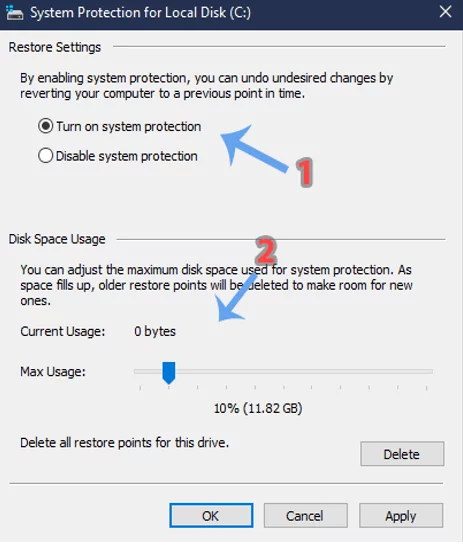 Protection Settings