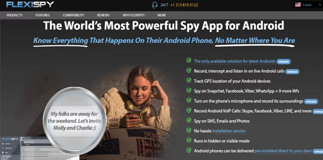 FlexiSPY keylogger app