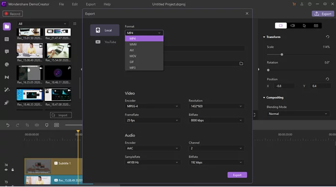Export your Videos and Upload it
