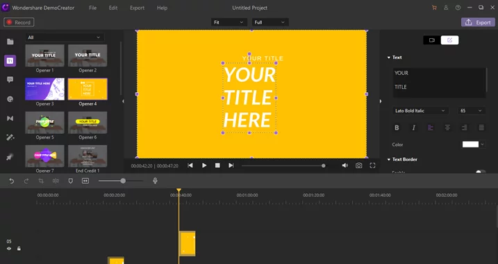 Add Texts or Captions
