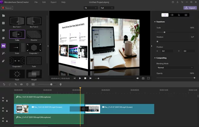 Transitions and animations