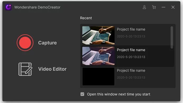 Launch Wondershare DemoCreator