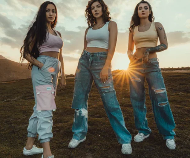 Style Slides With Different Styled Pants