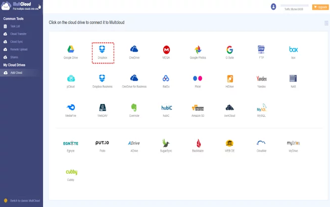 MultCloud - Multiple Cloud Storage Manager