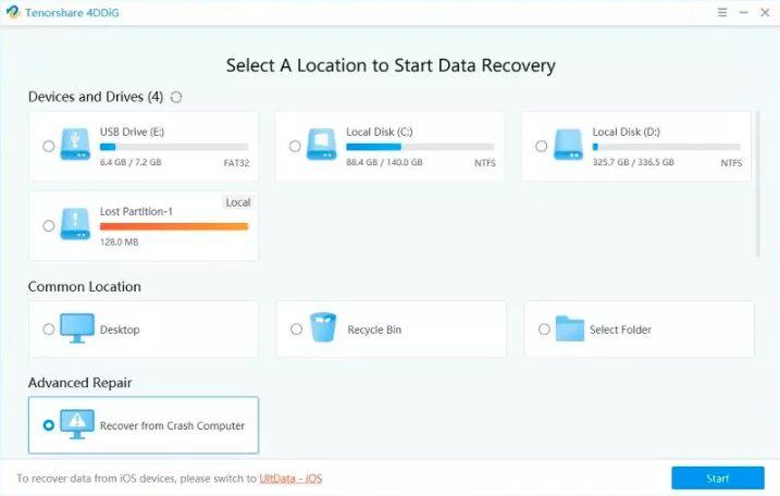 Select a Local Disk