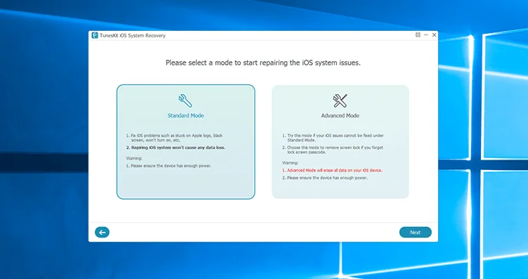 TunesKit iOS System Recovery Software