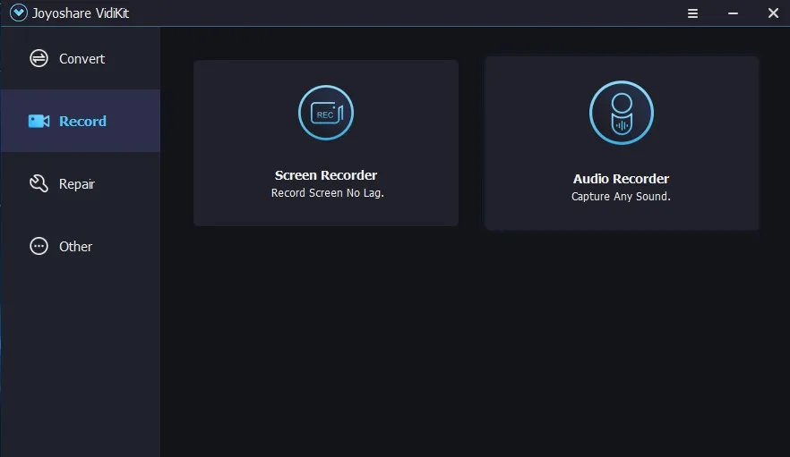 Joyoshare VidiKit: Powerful to Record, Edit and Convert Videos