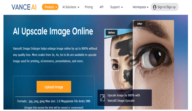 VanceAI Image Upscaler Review Upscale Image To High Quality