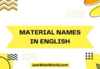 Material Names in English