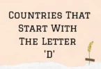 Countries That Start With The Letter D