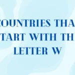 Countries That Start With The Letter W