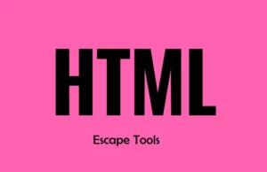 Free Online HTML Escape / Unescape Tool