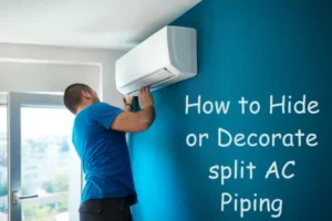 Hide or Decorate split AC Piping