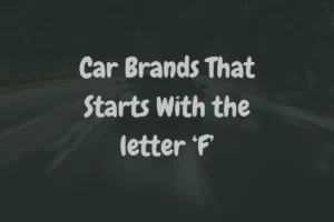 car brands that starts with f