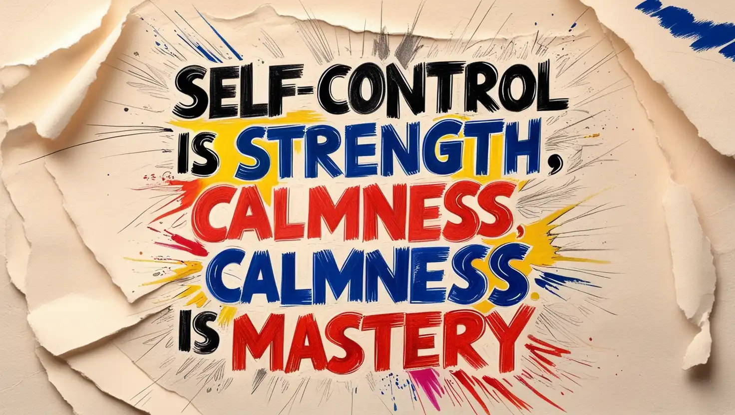 Morgan Freeman: Self-control is strength. Calmness is mastery.