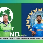 Ireland Cricket Team vs India National Cricket Team Timeline