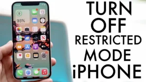 How do I disable restricted mode on my iPhone