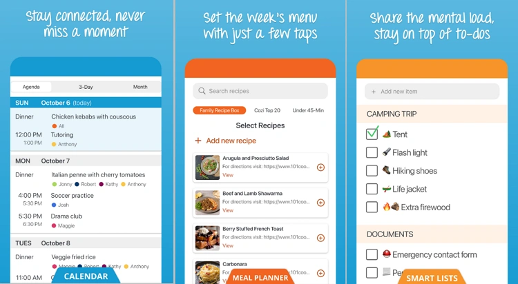 Cozi Family Organizer | Shared Calendar, Lists & More