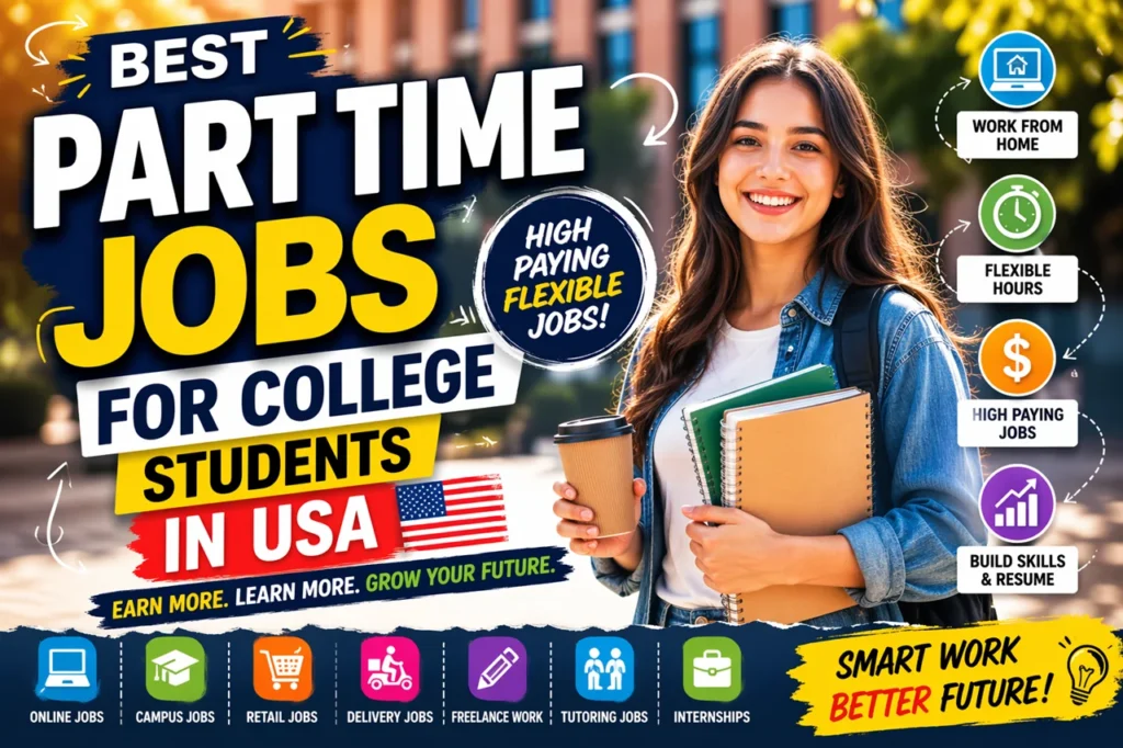Best Part Time Jobs For College Students In USA 2026