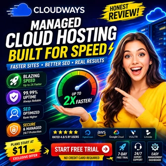 Cloudways managed cloud hosting ad banner