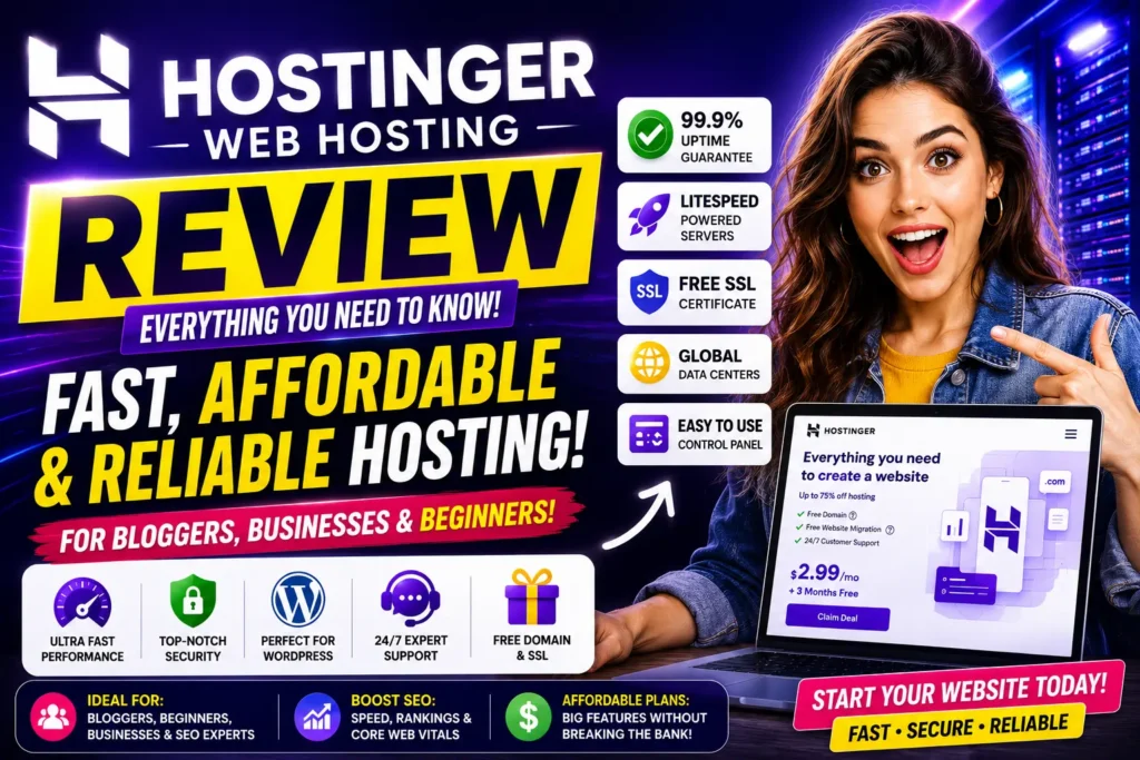 Hostinger Web Hosting Review For Beginners