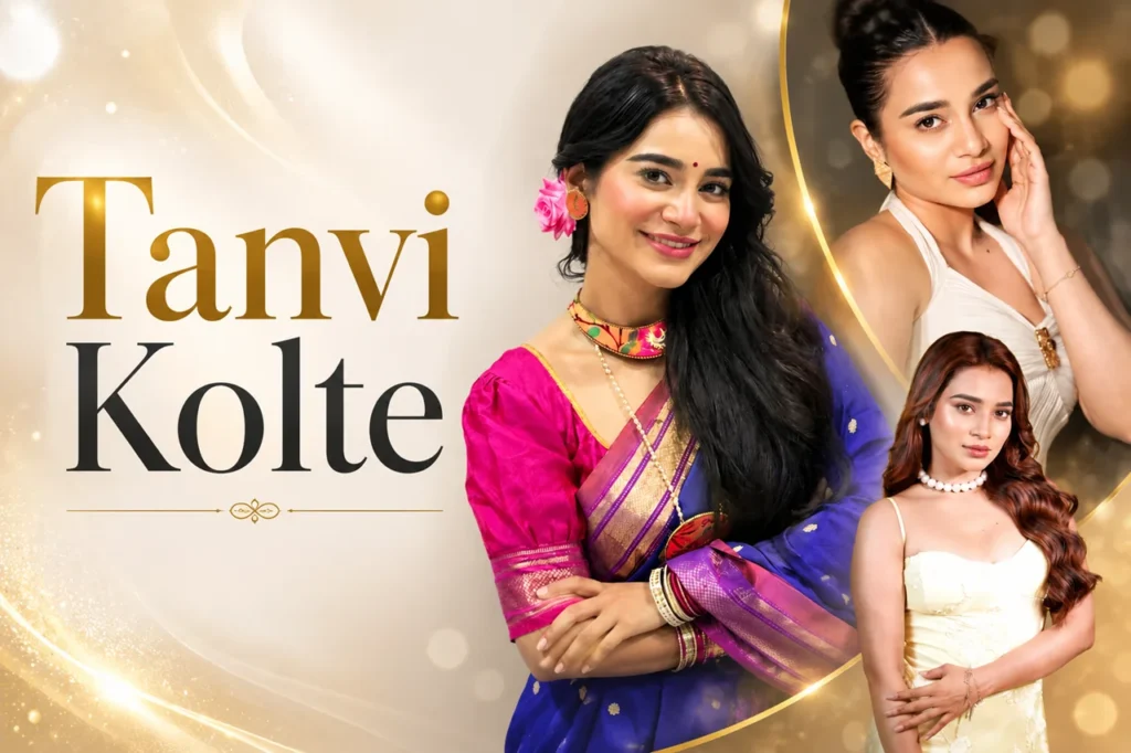 Tanvi Kolte portrait for biography article covering her age, family, career, Bigg Boss Marathi journey, and net worth